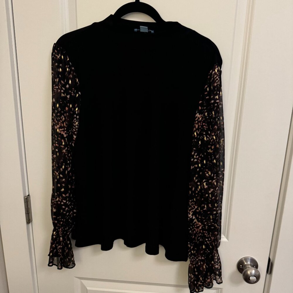 CeCe Mock Turtleneck Blouse (Size: 2X)